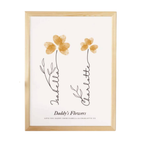 Finger Print Flower Garden Framed Print