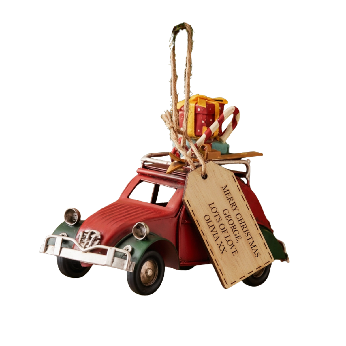 Vintage Style Car Metal Hanging Decoration