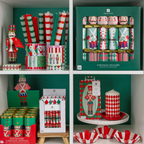 Red Harlequin Pillar Candle