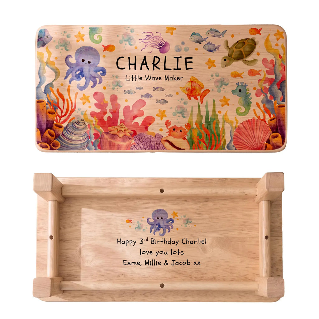 Personalised Under The Sea Wooden Stool