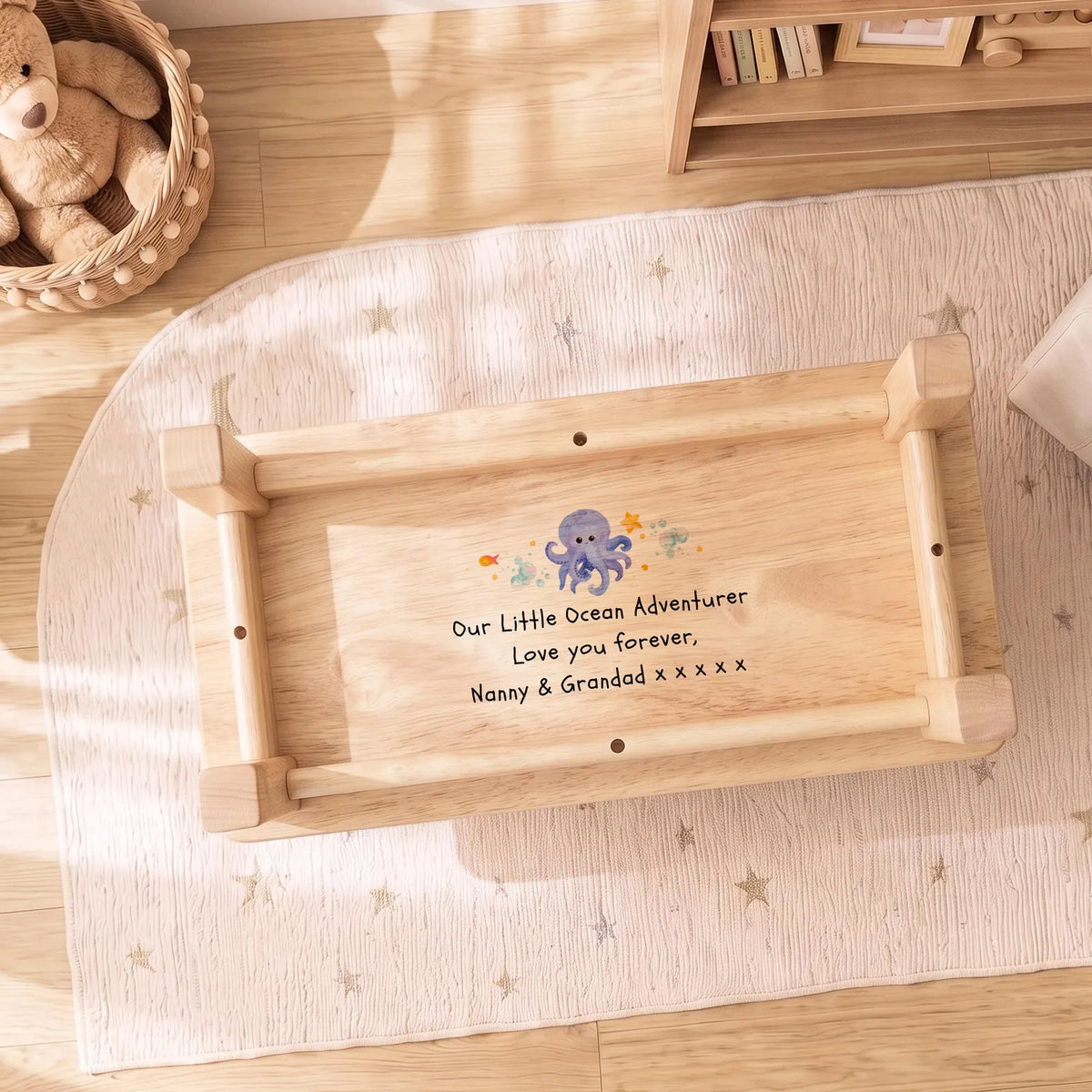 Personalised Under The Sea Wooden Stool