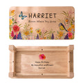 Personalised Wildflower Wooden Stool