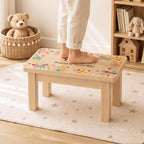 Personalised Colourful Unicorn Wooden Stool
