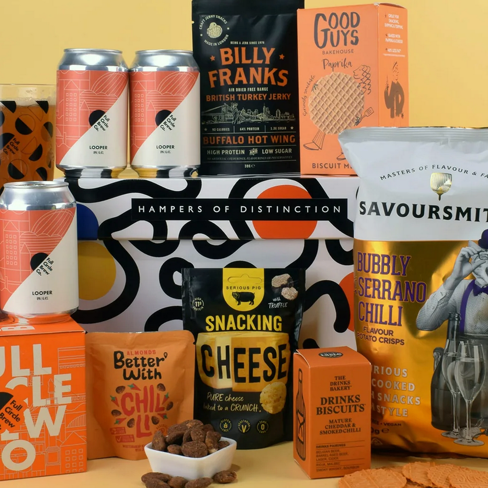 Looper Beer And Pub Snacks Hamper Box