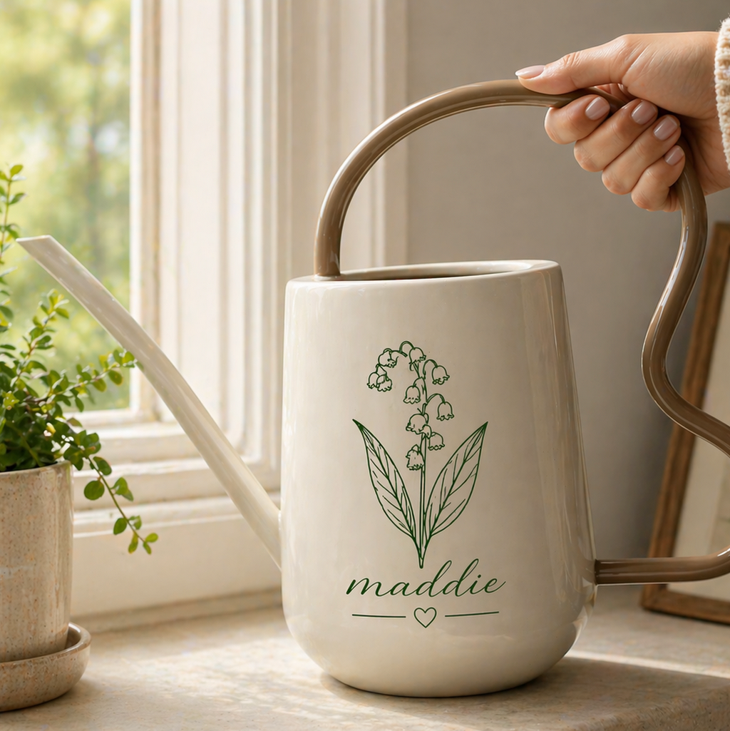 Personalised Birth Flower Watering Can