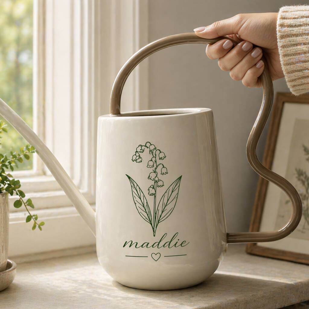 Personalised Birth Flower Watering Can