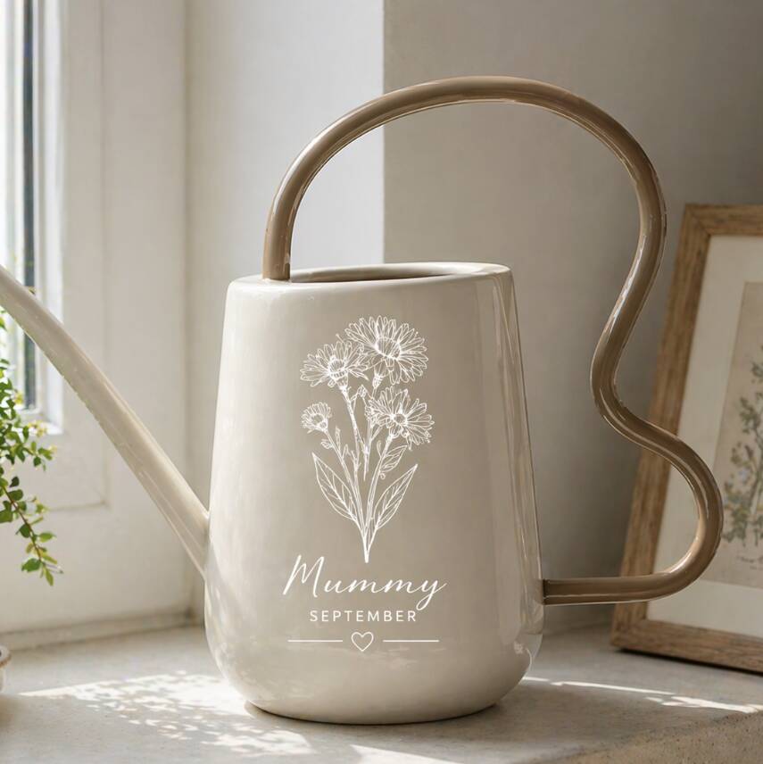 Personalised Birth Flower Watering Can