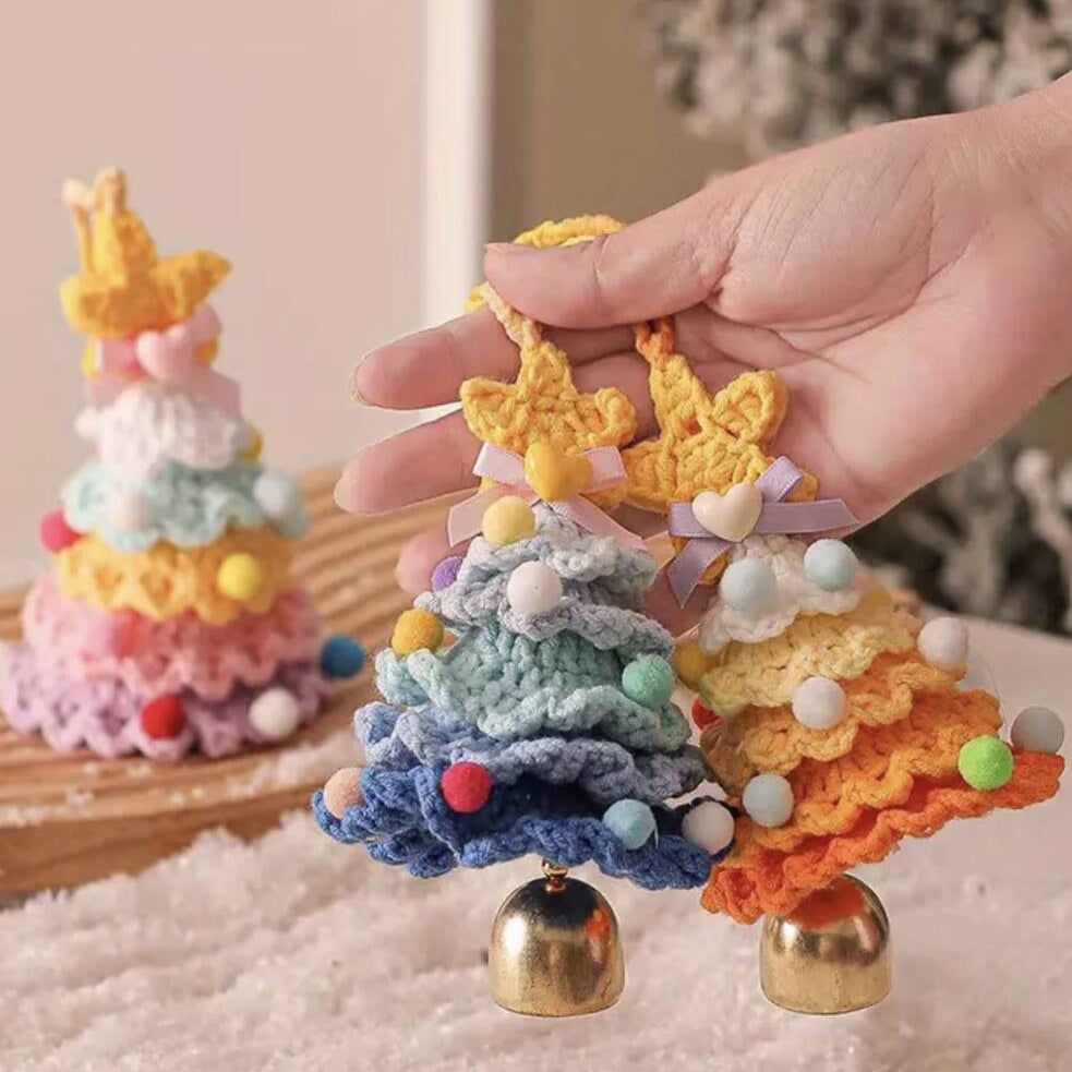 Handcrafted Crocheted Christmas Trees